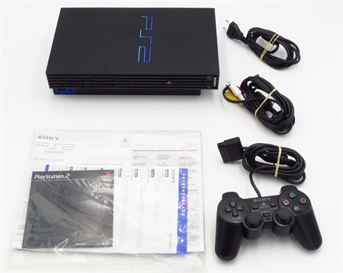 Playstation 2 - FAT - Black - Complete In Box - Console - SNR C0420444 (B Grade) (Used)